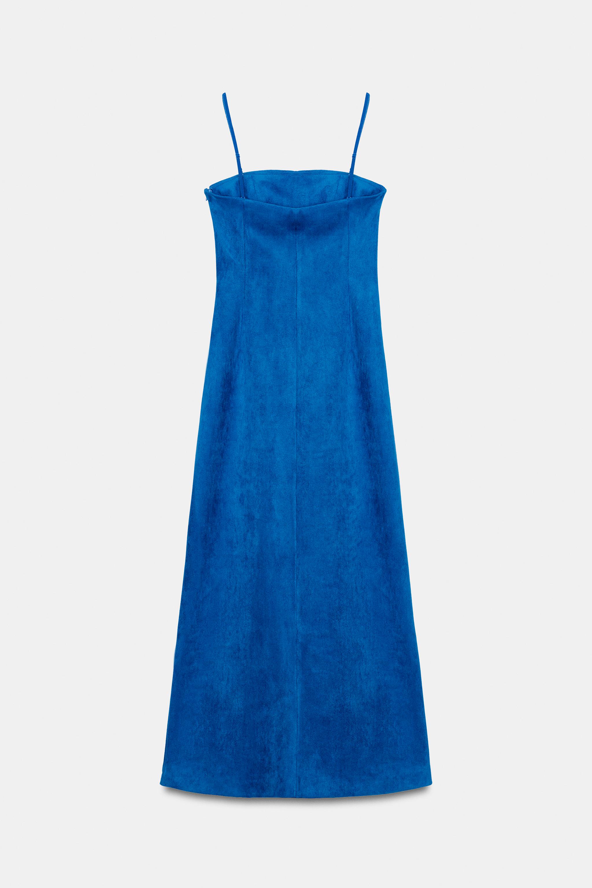 FAUX SUEDE DRESS